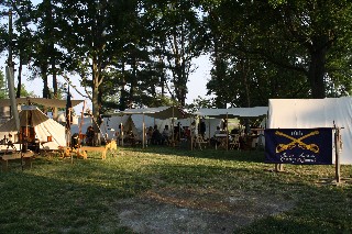 Setting up camp